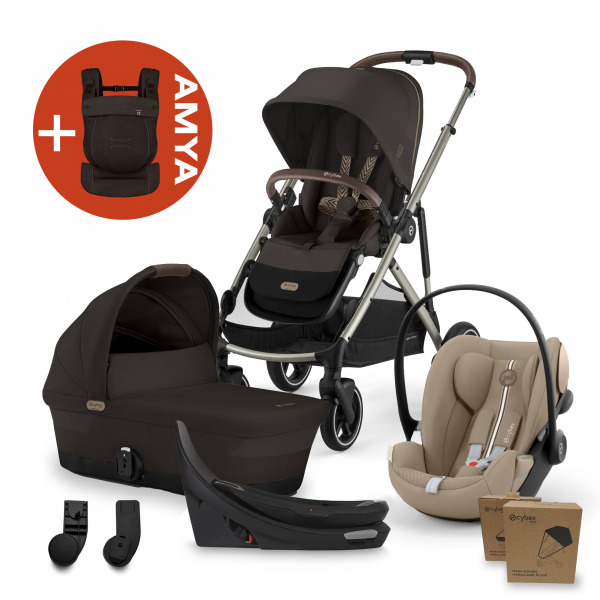 CYBEX Gold Gazelle 4in1 All Weather +AMYA - Chocolate Brown/Almond Beige